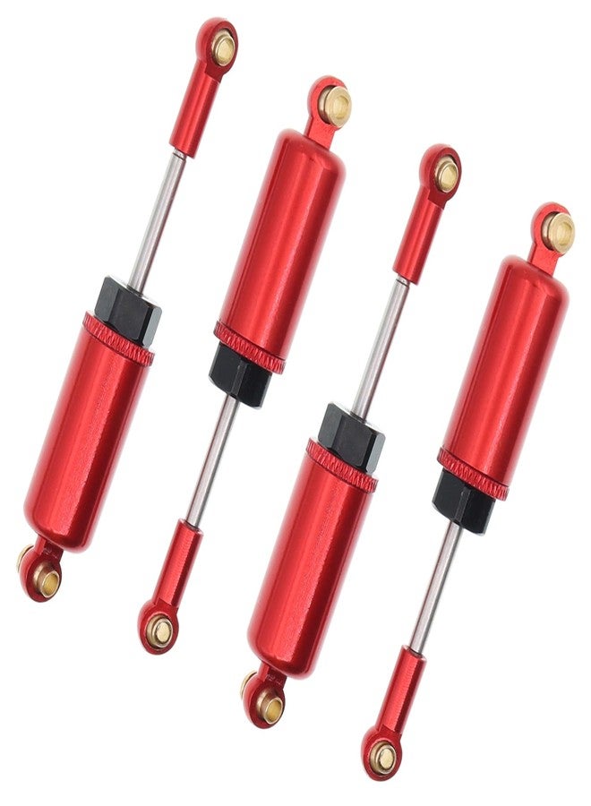Treehobby Aluminum Upgrades Replacement Accessories Compatible with Hyper Go H14bm MJX 14209 14210 1/14 RC Upgrade Parts,Red (Front & Rear Shock Absorbers) - Image 5
